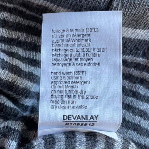 LACOSTE Granite/Brume Wool Blend Tunic Dress in Size 10, NWT - Picture 11 of 15